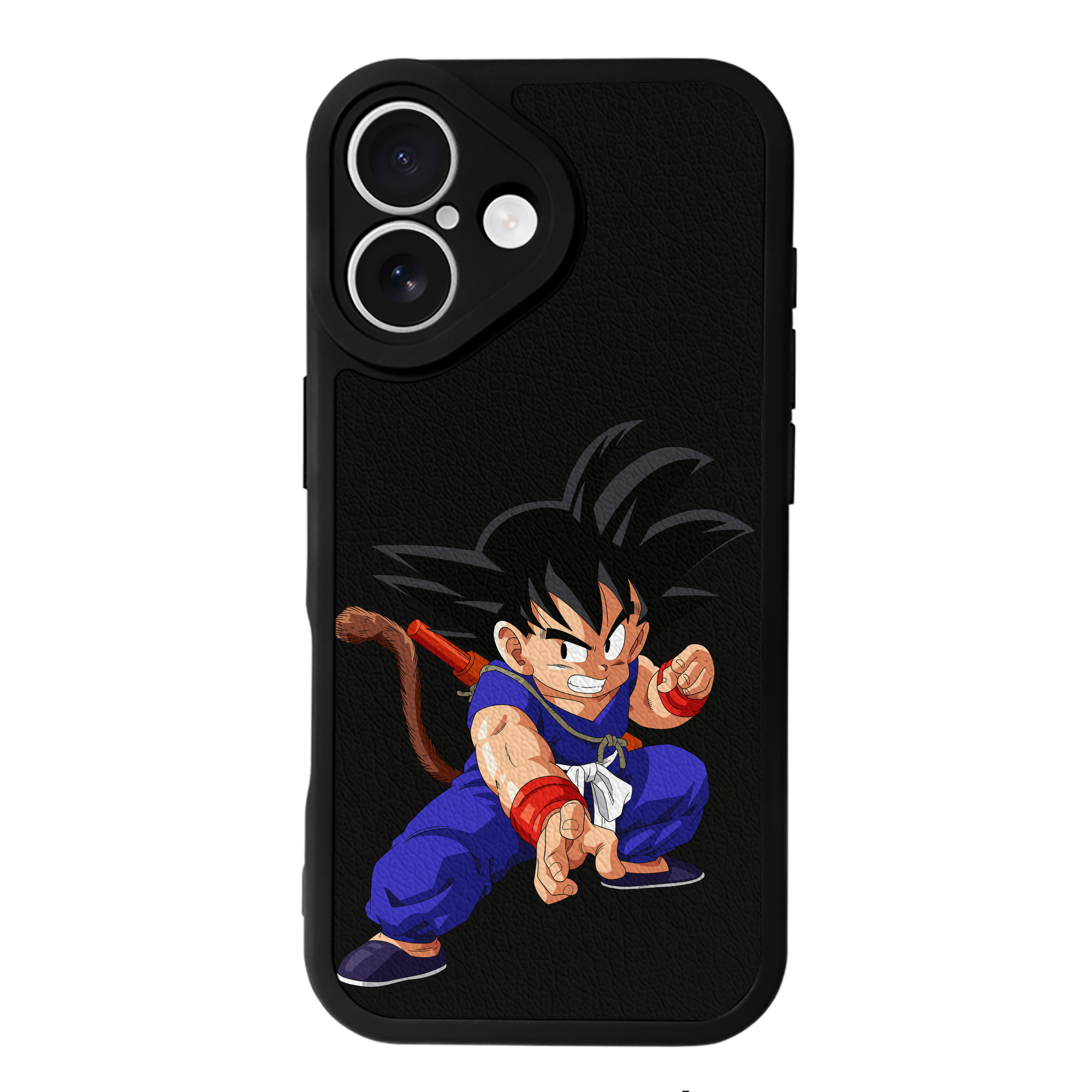 （画像用） ドラゴンボール 孫悟空（そん ごくう）Son Goku カカロット DRAGON BALL Kakarotto 【iPhone 16シリーズ対応】シリコンスマホケース（レザー調） 材質：シリコン